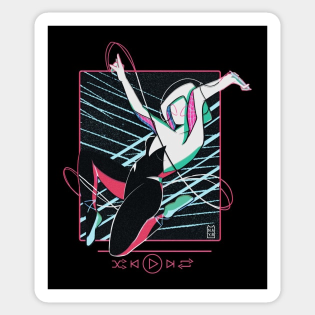 Spider Gwen Sticker by nay__b